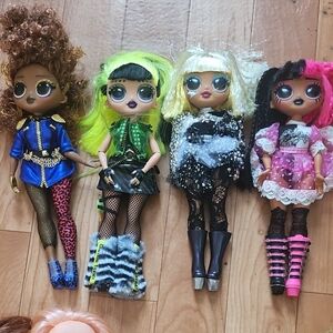 L.O.L. Surprise! Fashion Dolls Set - Blue, Green, Black, Pink